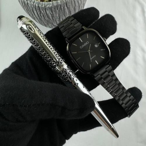 طقم ساعه كاسيو وقلم كارتير