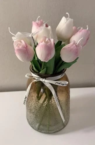 فازه شموع توليب معطرة