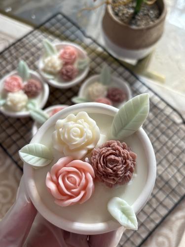 شمعة الورد ميني الحبه