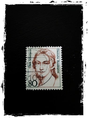 طابع ألماني - العازفة كلارا شومان clara schumann