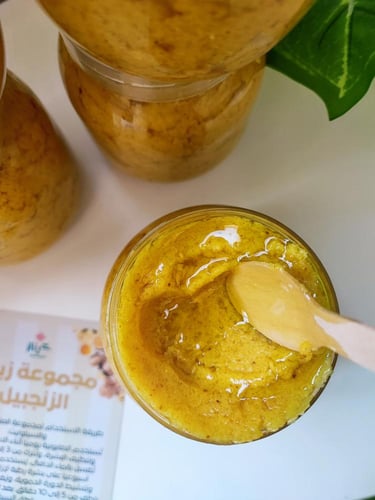 ماسك معجون الزنجبيل والبرتقال