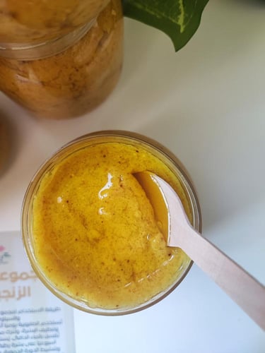 ماسك معجون الزنجبيل والبرتقال