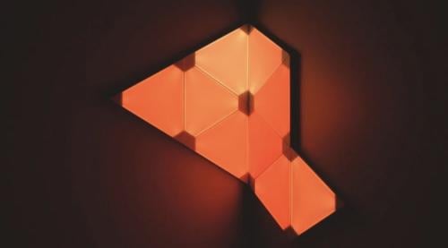 اضاءة نانو ليف مثلثة 9قطع الاصدار المطور