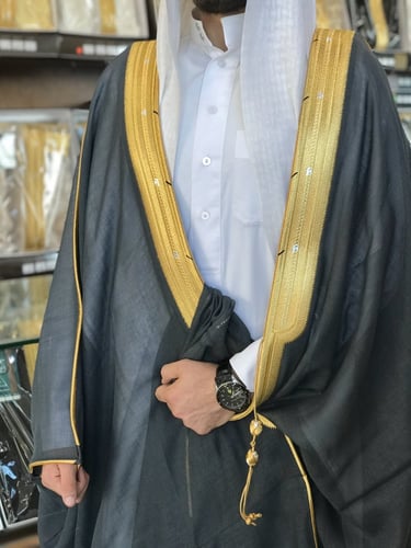 بشت رجالي رسمي VIP نخب أول لون رصاصي قماش ياباني ص...