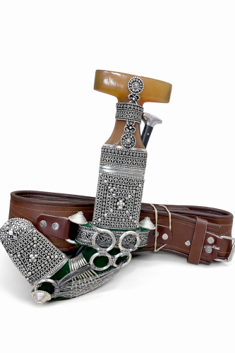 خنجر الراس وتر مقاس 5معدن مطلي فضة