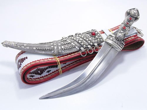 خنجر سبك فضة صافي