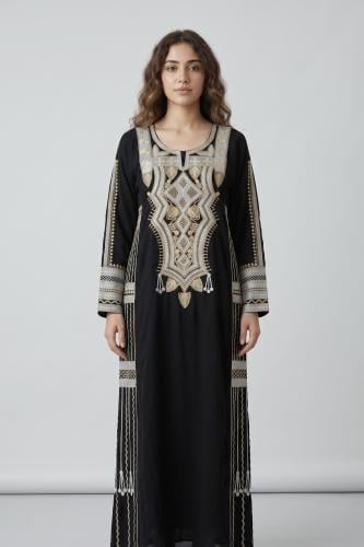 جلابية عسيري مطرزة فاخرة