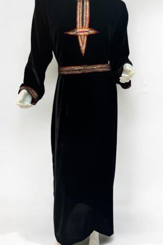 فستان شعبي مع حزام