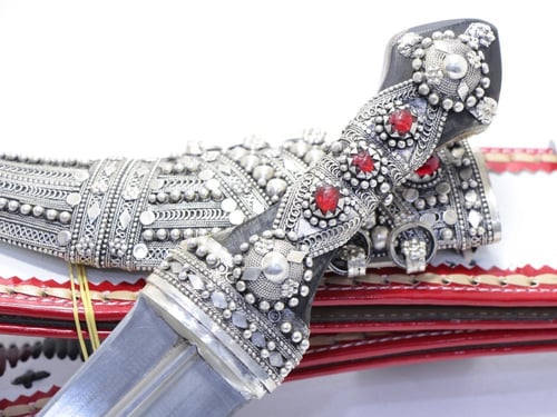 خنجر سبك فضة صافي