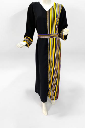 فستان شعبي مع حزام