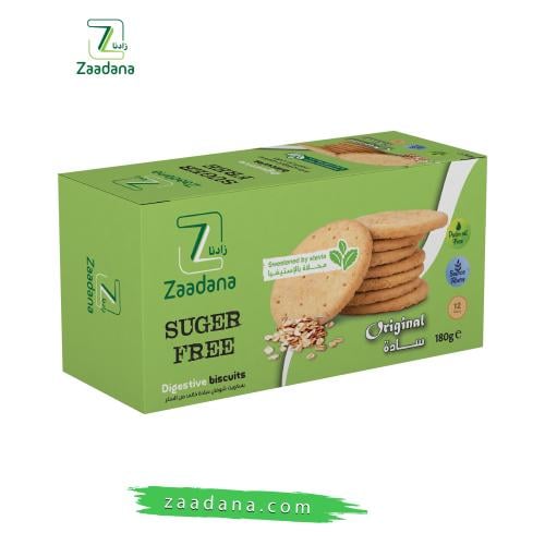 بسكويت شوفان ساده خالي من السكر 180 جم