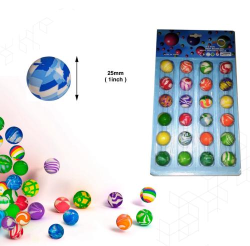 كرات مطاطية للقفز للأطفال، عبوة متعددة الألوان مكو...