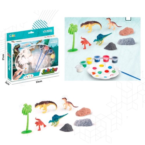 مجموعة تلوين مجسمات الديناصورات