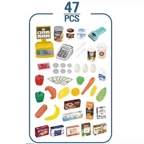 سوبرماركت متكاملة مع عربة التسوق