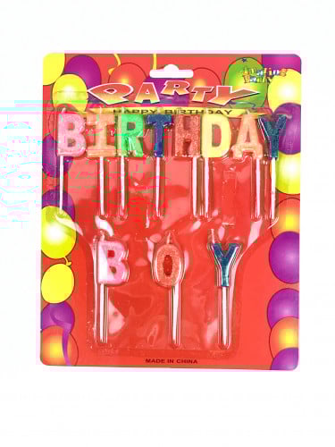 شموع birthday boy