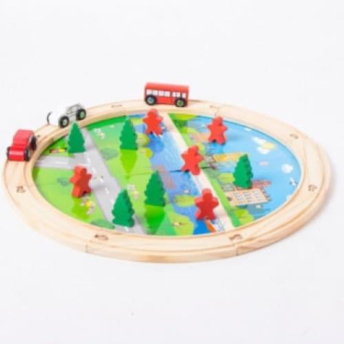 قطار خشبي 36 قطعة