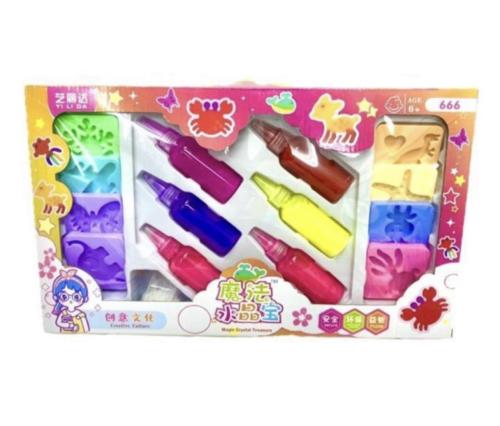 مجموعة طلاء اكريليك ثلاثية الابعاد للاطفال