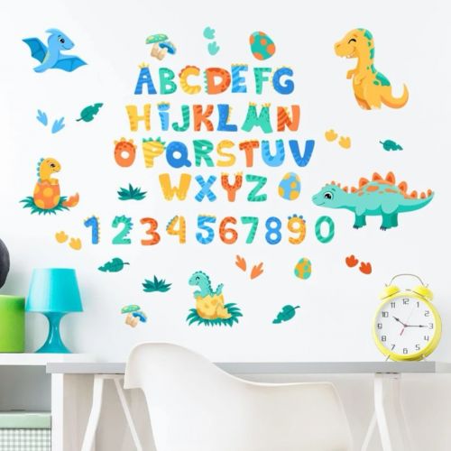 ستيكرات جدارية عبارة و ديناصورات