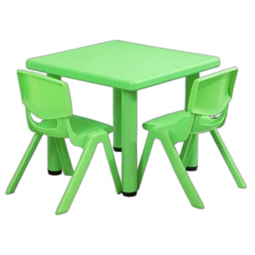 طاولة اطفال مربعة مع كرسيين ( كبير )