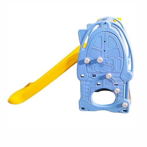 زحليقة للاطفال مع ستاند كرة سلة ( اصفر بـ ازرق )