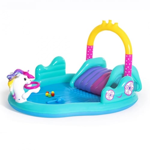 مركز العاب مائية بتصميم اليونيكورن مع زحليقة