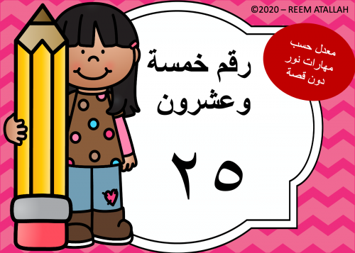 عرض بوربوينت للاطفال عن الارقام جاهز مميز رقم 25