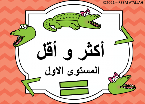 عرض بوربوينت للاطفال جاهز مميز لتعليم المقارنة اكث...