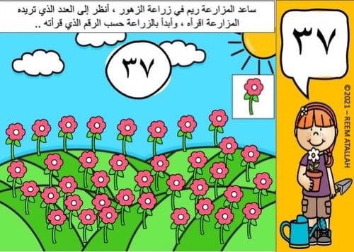 عرض بوربوينت للاطفال عن الارقام جاهز مميز لرقم ثما...
