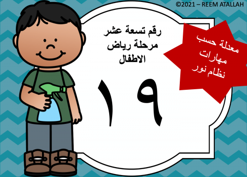 عرض بوربوينت للاطفال عن الارقام جاهز مميز رقم 19