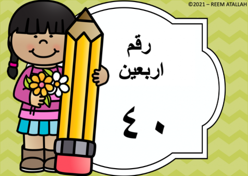 عرض بوربوينت للاطفال عن الارقام جاهز مميز لرقم ارب...