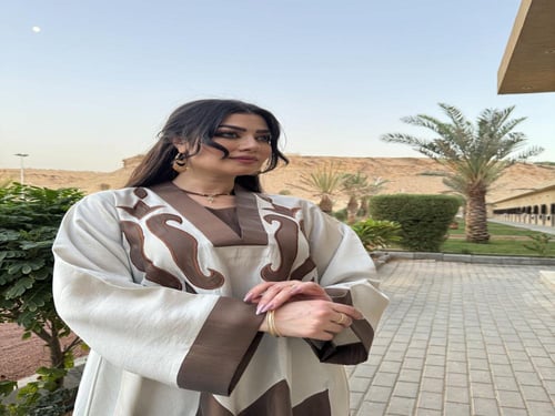 جلابية قماش باربي