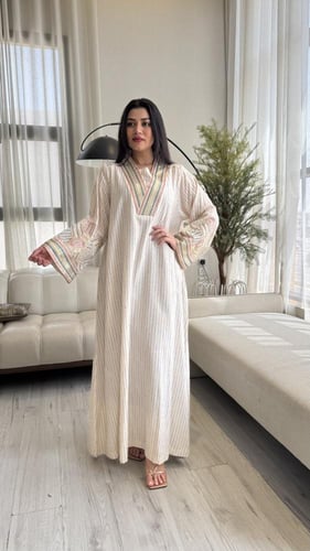 جلابيه لينن شك خفيف