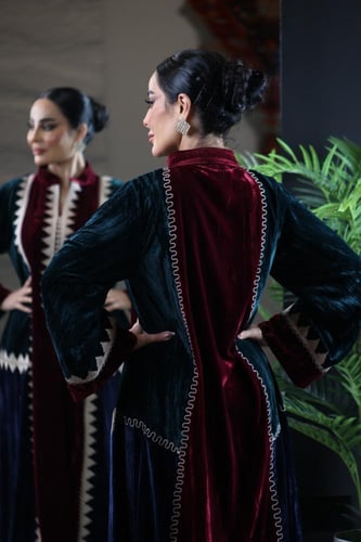 جلابيه مخمل مطرز