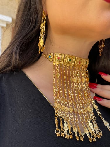 مخنقة رقبه هنديه مطليه