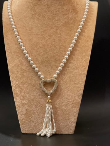 سلسال لولو طويل مع ذهبي