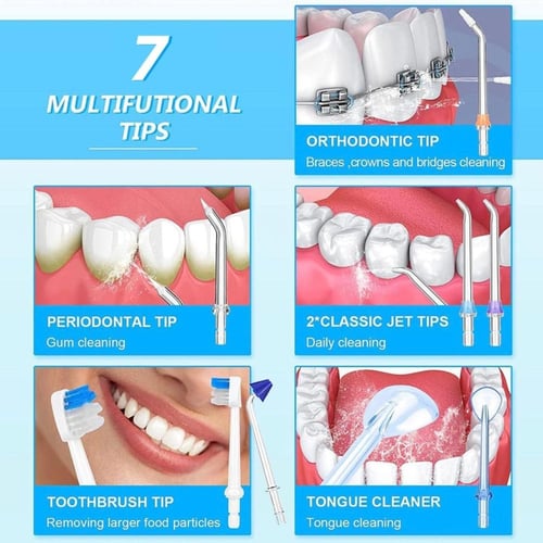 هايسميل جهاز تنظيف الأسنان واللسان بالماء أسود 300...