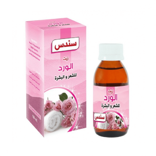 زيت الورد للشعر والبشرة من سندس 100 مل