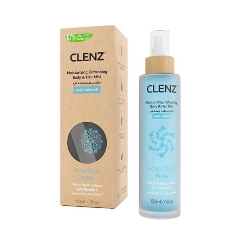 كلينز رذاذ مرطب ومعطر للجسم والشعر بودرة - 150 مل
