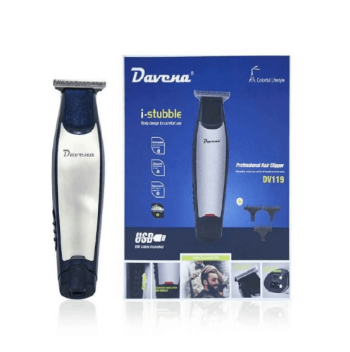 مكينة حلاقة شعر من دافينا اسود فضي DV-119