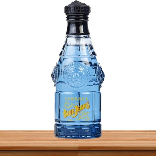 عطر فيرساتشي بلو جينز للرجال - او دي تواليت، 75 مل