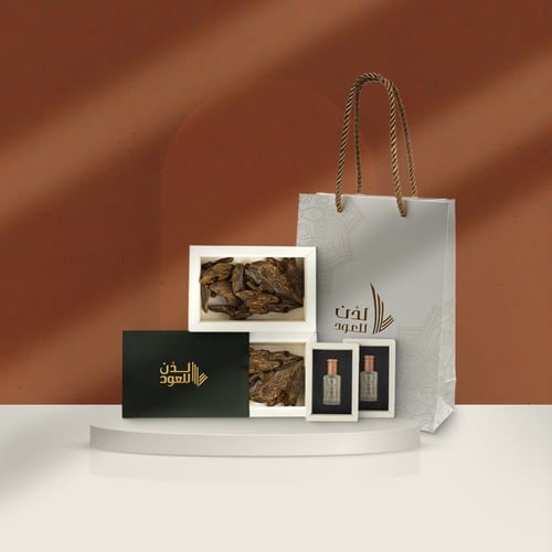 باقة أوقيتين عود كلمنتان لدن + 2 مسك الختام