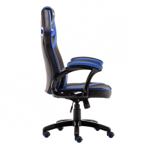 داتا زون كرسي ألعاب بجلد مريح ووسادة للظهر - أسود...