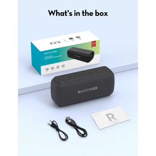 راف باور مكبر صوت بلوتوث - 60 واط - حماية IPX5 - أ...