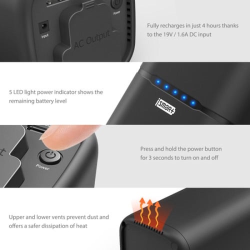 راف باور باور بانك - 20000 mAh - منفذ تيار متردد -...