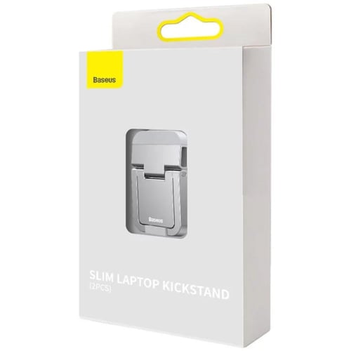 بايسوس طقم حامل لابتوب قابل للتعديل - قطعتين - فضي...