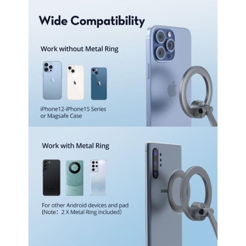 راف باور حامل هاتف مغناطيسي للسيارة - أسود - RP-SH...