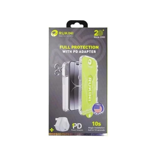 روكيني مجموعة للحماية الكاملة لجهاز آيفون 15 برو م...