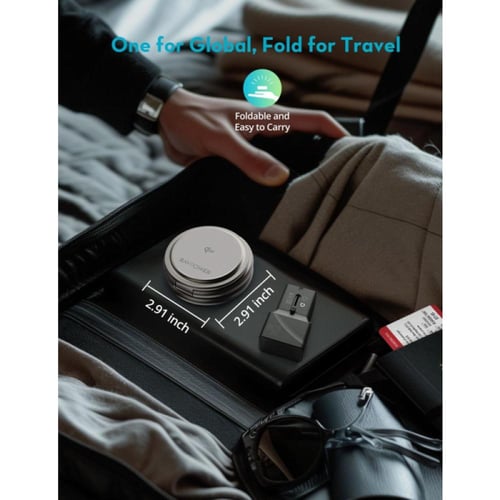 راف باور 3 في 1 محطة شحن MagSafe قابلة للطي - 15W...