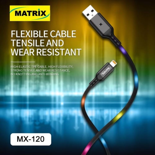 ماتريكس كابل USB إلى Type-C مع تحكم صوتي وإضاءة -...