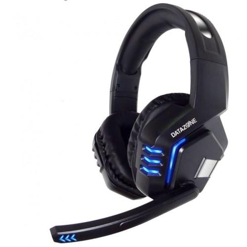 داتا زون K17 سماعات ألعاب سلكية مع ضوء ليد ومايكرو...